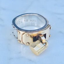 Load image into Gallery viewer, Silver and Gold Hermes Ring