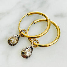 Load image into Gallery viewer, Reserved Bespoke Rose Cut Diamond Earrings
