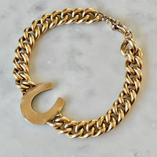 Load image into Gallery viewer, Bespoke Turquoise & Diamond Horseshoe Bracelet