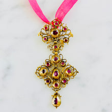 Load image into Gallery viewer, 18th Century Iberian Ruby Pendant