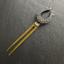 Load image into Gallery viewer, Cut Steel Horseshoe Hair Clip
