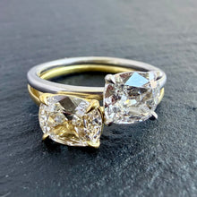 Load image into Gallery viewer, ROCKS Bespoke ~ Platinum and 22k gold Diamond Ring
