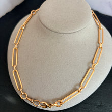 Load image into Gallery viewer, 15k Gold Trombone Link Chain
