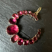 Load image into Gallery viewer, Garnet Crescent Pendant
