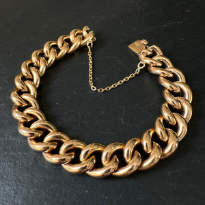 Gold ‘Henriette’ Bracelet Curb Bracelet
