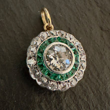 Load image into Gallery viewer, Emerald &amp; Diamond Pendant
