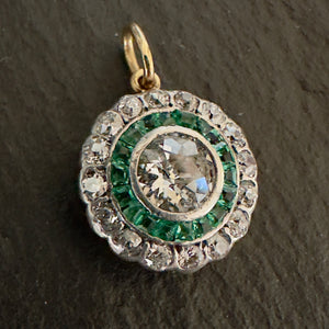 Emerald & Diamond Pendant