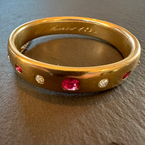 Reserved - Ruby and Diamond Bangle