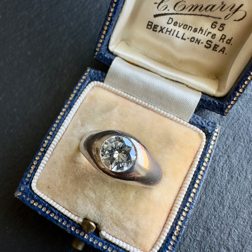 1.4ct Diamond Signet Ring