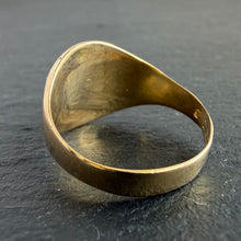Load image into Gallery viewer, 18k Gold Antique Blank Signet Ring Oval
