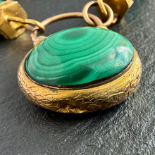 Load image into Gallery viewer, Malachite Padlock Bracelet
