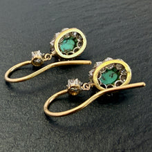 Load image into Gallery viewer, Turquoise And Diamond Earrings
