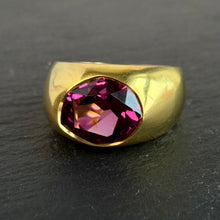 Load image into Gallery viewer, Bespoke Tanzanian Garnet Ring
