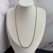Load image into Gallery viewer, 18k Gold 19.5” Snake Chain
