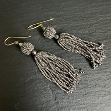 Load image into Gallery viewer, Cut Steel Tassel Earrings
