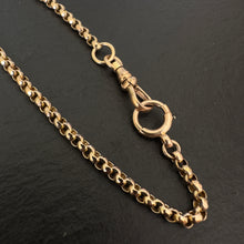 Load image into Gallery viewer, 9k Gold Faceted Belcher Link Chain Necklace
