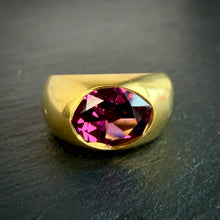 Load image into Gallery viewer, Bespoke Tanzanian Garnet Ring
