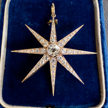 Load image into Gallery viewer, Eight Point Diamond Star Pendant
