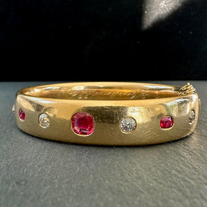 Ruby and Diamond Bangle