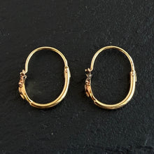 Load image into Gallery viewer, Ouroboros Snake Hoops
