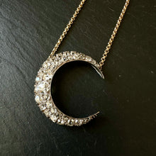 Load image into Gallery viewer, Diamond Crescent Necklace
