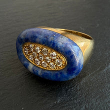 Load image into Gallery viewer, Lapis &amp; Diamond Ring
