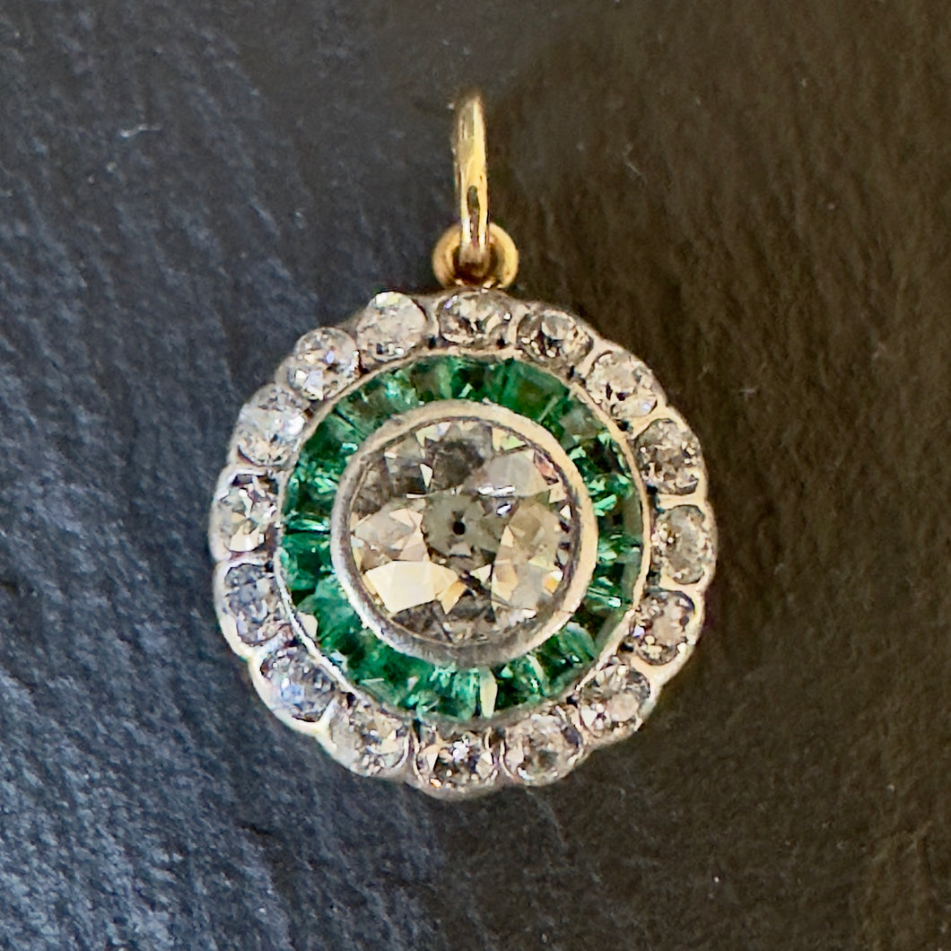 Emerald & Diamond Pendant