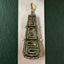 Load image into Gallery viewer, Rose Cut Diamond Greek Key Pendant
