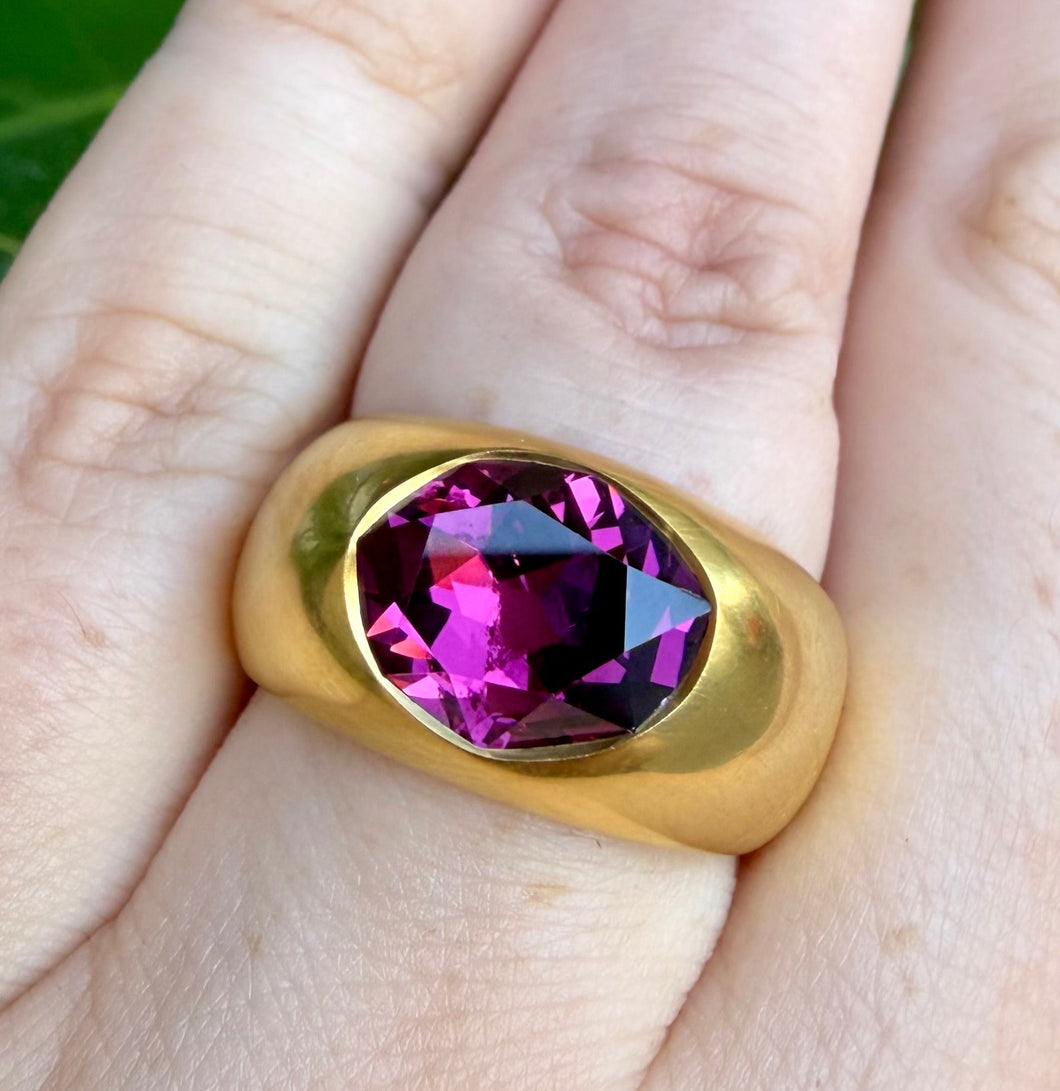 Bespoke Tanzanian Garnet Ring