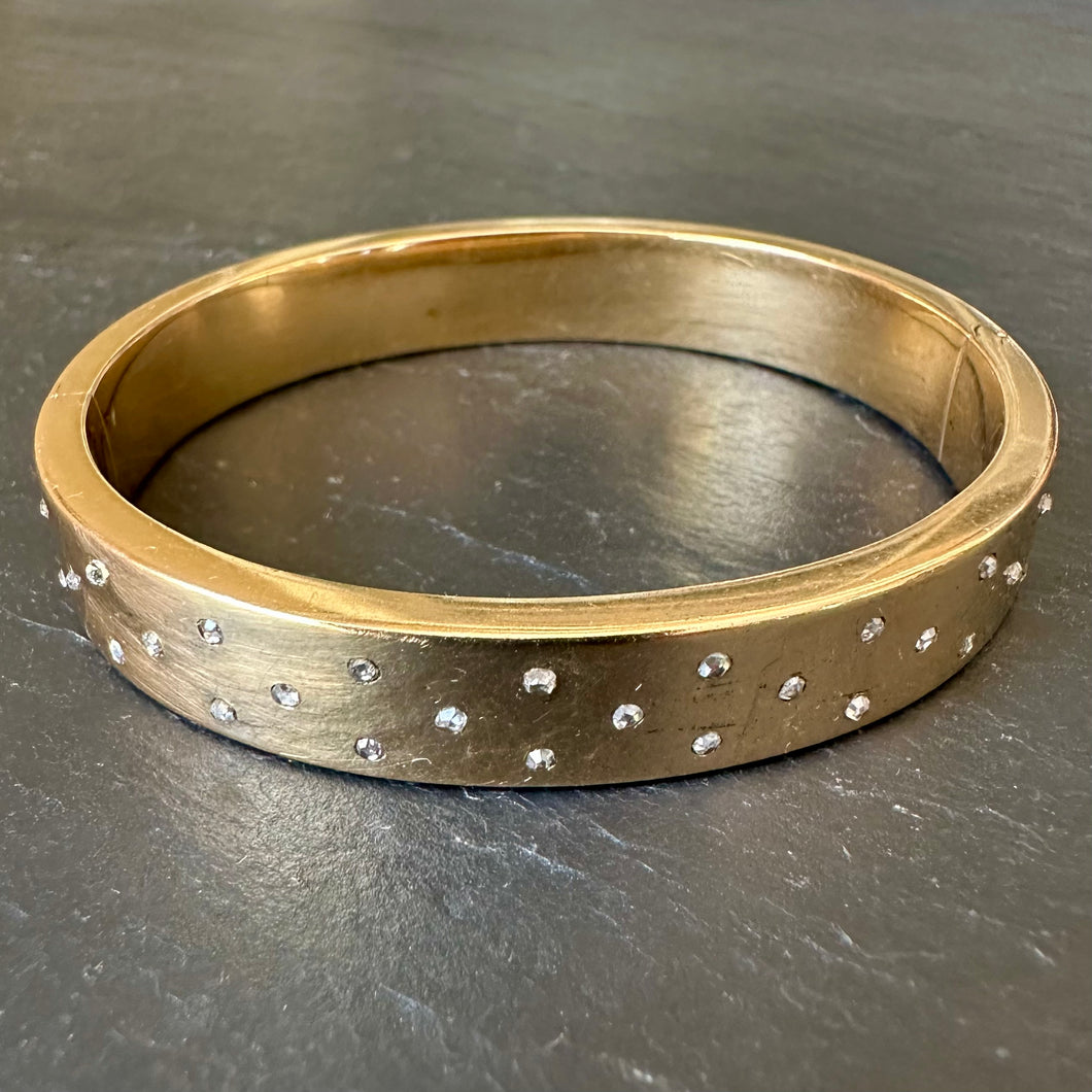 French Diamond Bangle