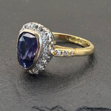 Load image into Gallery viewer, Sapphire + Diamond Ring
