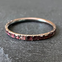 Load image into Gallery viewer, Garnet Eternity Band Ring
