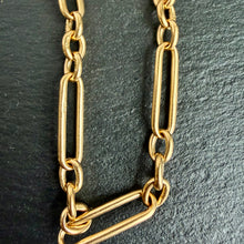 Load image into Gallery viewer, 18k Gold Trombone Link Chain
