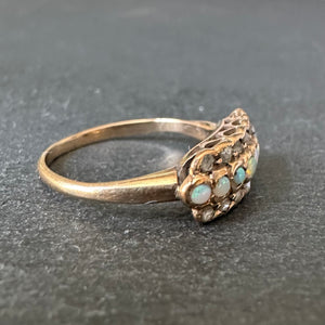 Opal and Diamond Ring