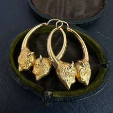 Load image into Gallery viewer, French Bison Hoop Earrings
