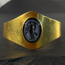 Load image into Gallery viewer, Agate Intaglio Pinchbeck Bangles
