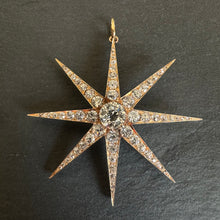 Load image into Gallery viewer, Eight Point Diamond Star Pendant
