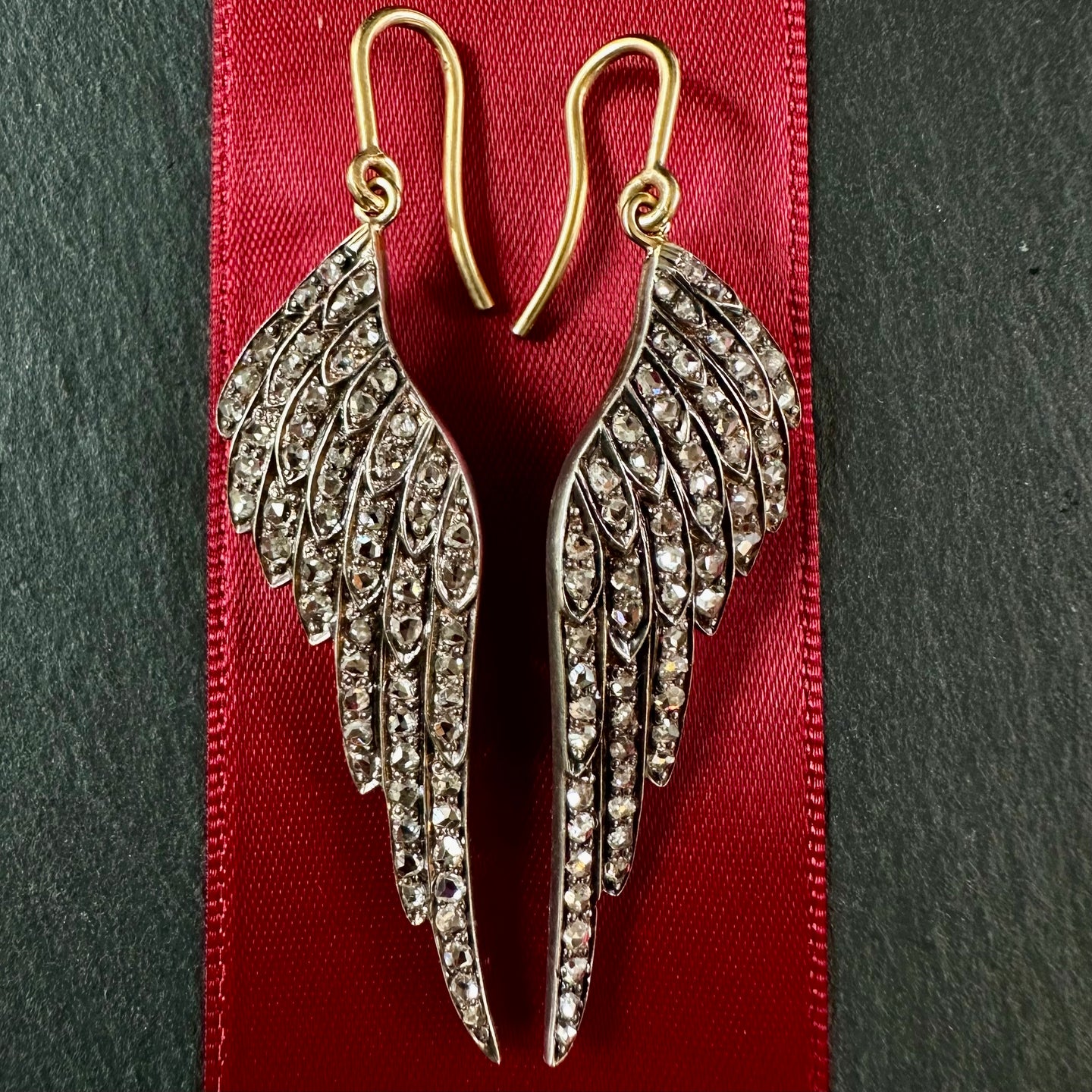 APOR Bespoke ~ Diamond Wing Earrings