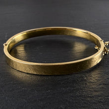 Load image into Gallery viewer, Flat Gold Bangle
