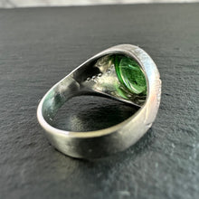 Load image into Gallery viewer, Platinum Tourmaline Signet Ring
