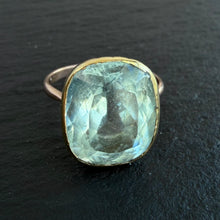 Load image into Gallery viewer, Aquamarine Solitaire Ring
