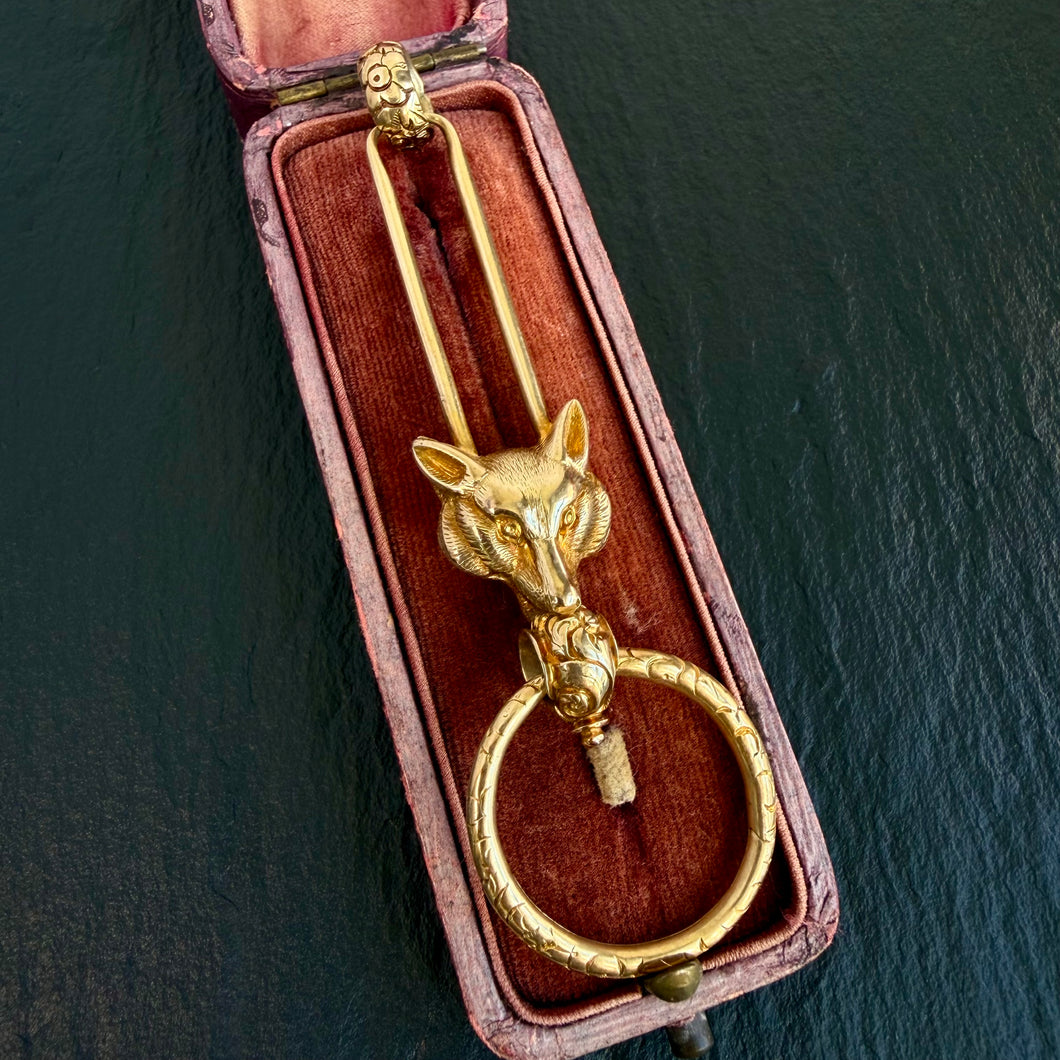 Fox Pendant with Split Ring