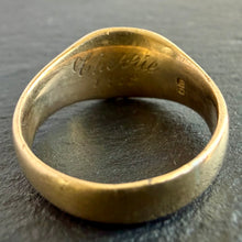 Load image into Gallery viewer, 18k Gold Antique Blank Signet Ring Small
