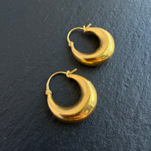 Load image into Gallery viewer, 22k Gold Hoop Earrings
