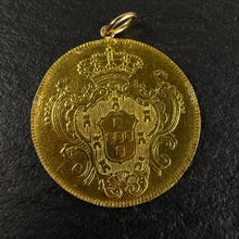 Load image into Gallery viewer, Gold “Half Johanna” Coin Pendant
