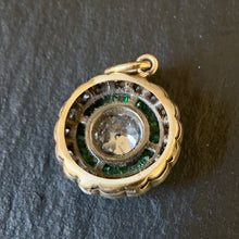 Load image into Gallery viewer, Emerald &amp; Diamond Pendant
