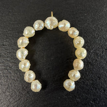Load image into Gallery viewer, Pearl Horseshoe Pendant
