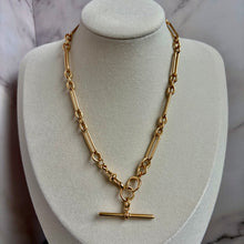 Load image into Gallery viewer, 18k Gold Trombone Link Chain
