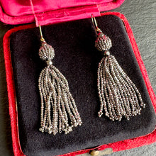 Load image into Gallery viewer, Cut Steel Tassel Earrings
