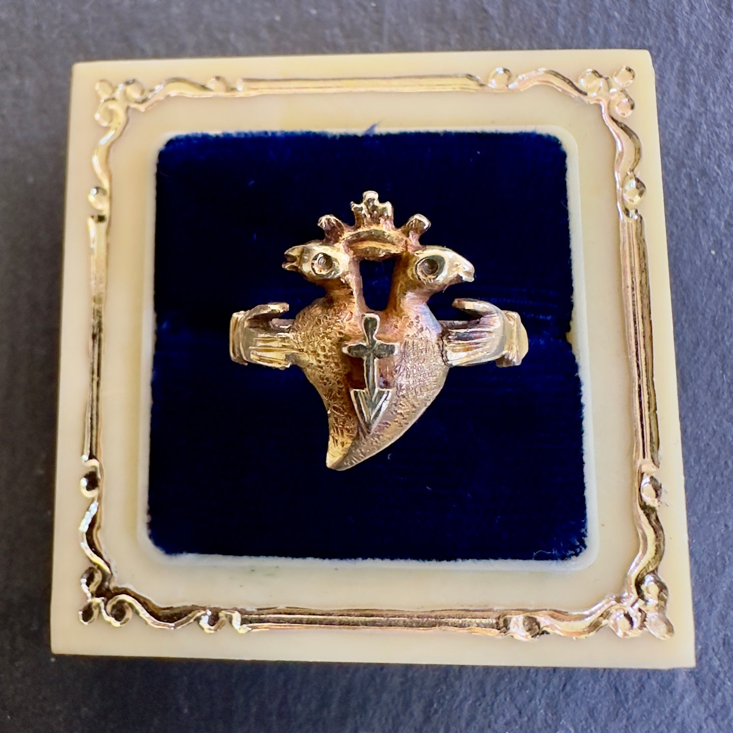 German Gold Heart Ring